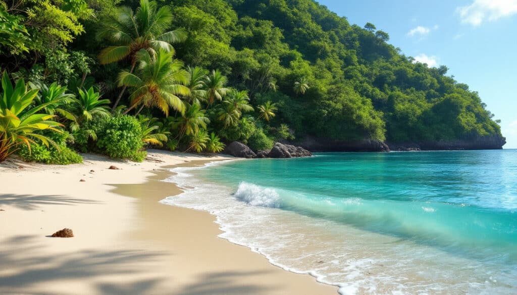 explorez l'anse madame, un véritable trésor caché de la martinique, où plage de sable fin, eaux cristallines et paysages époustouflants vous attendent. une destination idéale pour les amoureux de la nature et les amateurs de tranquillité.