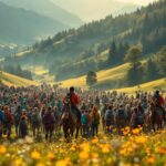 participez à une randonnée festive à la chapelle-saint-sauveur, où 400 randonneurs, cavaliers et cyclistes se réunissent pour célébrer la beauté de la nature. rejoignez-nous pour une journée pleine d'aventure et de convivialité dans un cadre naturel exceptionnel.