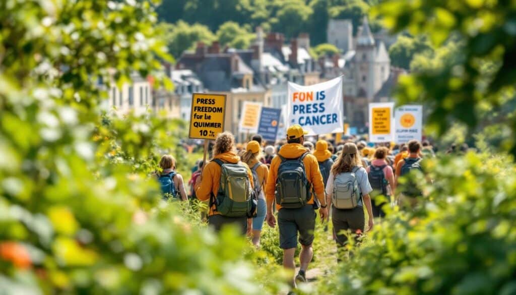 participez à une randonnée spéciale à quimper le mardi 10 juin, visant à promouvoir la liberté de la presse tout en sensibilisant à l'importance de la prévention des cancers de la peau. rejoignez-nous pour marcher pour une cause essentielle et profitons ensemble d'une journée d'engagement et de solidarité.