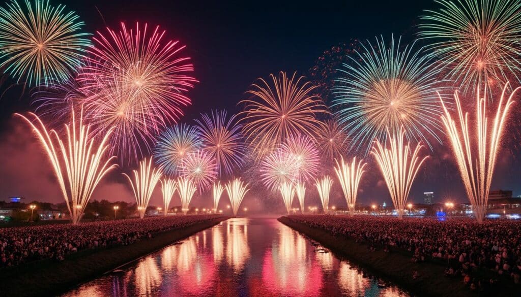 En août, les cieux japonais s’embrasent lors des hanabi taikai