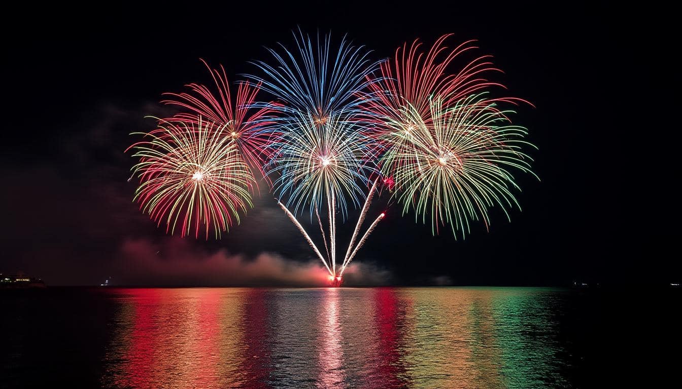 découvrez où a lieu le feu d'artifice à porto-vecchio, les meilleurs emplacements pour l'admirer et toutes les informations pratiques pour profiter du spectacle en corse.