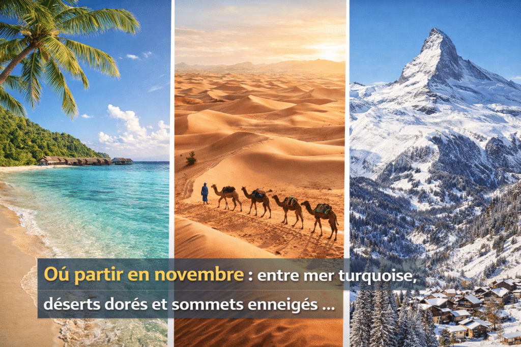 Où partir en novembre entre mer turquoise, déserts dorés et sommets enneigés ...