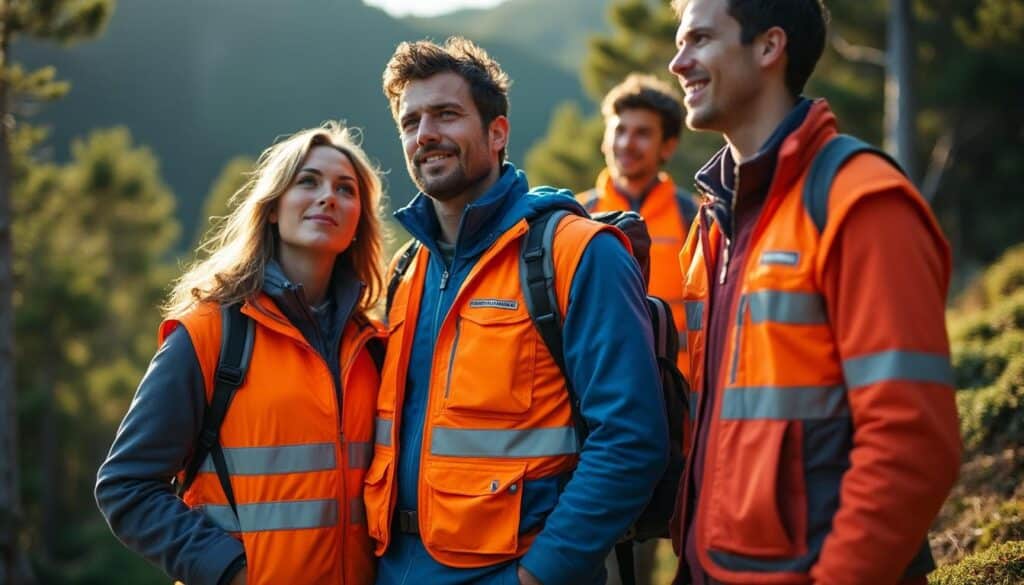 le crédit mutuel soutient la randonnée en distribuant 8 500 gilets de balisage, dont 50 exemplaires spéciaux pour les parcours dédiés, garantissant sécurité et visibilité aux randonneurs.