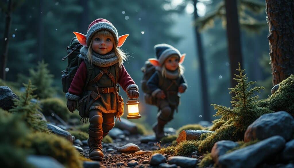 plongez dans une aventure magique avec 'exploration enchantée : les lutins de décembre sous les étoiles en randonnée nocturne'. découvrez un univers féerique où les lutins guident votre promenade sous un ciel étoilé, pour une expérience inoubliable en pleine nature.