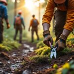 à questembert, une douzaine de bénévoles passionnés se consacrent à l'entretien actif des sentiers de randonnée pour offrir aux randonneurs des parcours bien entretenus et agréables.