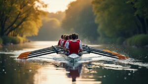 vivez l'aventure de dix-huit rameurs du yole club saint-politain qui voguent ensemble lors d'une magnifique randonnée sur le trieux, alliant sport et nature.