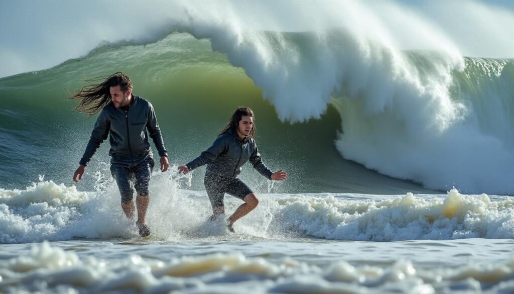 découvrez le récit tragique en bretagne où deux passionnés de longe-côte ont été emportés par une vague déchaînée, une histoire bouleversante en bord de mer.